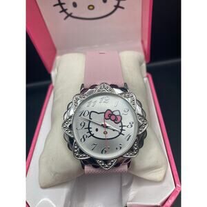 Hello Kitty Sanrio Analog Watch with Case-New Adjustable  Band and Battery